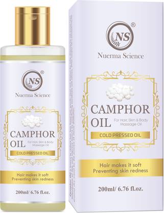 Nuerma Science Camphor (Kapoor ) Oil (Urefind Cold Pressed) For skin & Hiar Hair Oil