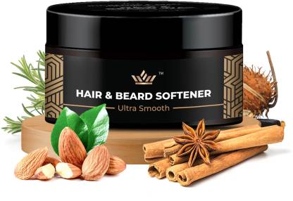 Incredible Man Natural Hair & Beard Softener with Almond oil, Castor oil, Amla | Ultra Smooth Hair Cream