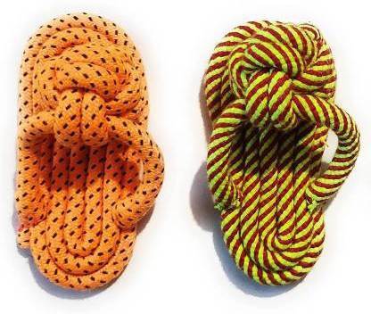 DogTrust flip flop design Cotton Chew Toy For Dog Slipper Toy Cotton Chew Toy For Dog