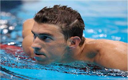 Michael Phelps Wall Poster For Room With Gloss Lamination D5 Paper Print