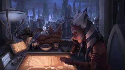 Ahsoka Tano Star Wars Fictional Character Art Fan Art Hd Matte Finish Poster Paper Print