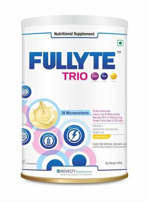 fullyte TRIO Natural Protein Powder Nutrition Supplement Protein Blends