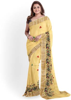 Embroidered Chanderi Chanderi Saree