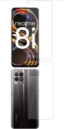 D Plus Front and Back Screen Guard for Realme 8i ( COMBO OFFER = Front + Back + Camera Lens Screen Protector )