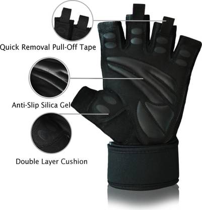 Aethon Gym Gloves 19” Wrist Support, Pro Padded for Exercise,Cycling,CrossTraining Gym & Fitness Gloves