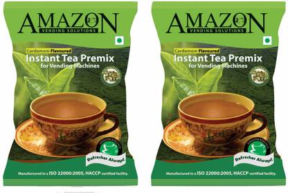 Amazon Tea Premix Cardamom ( Elaichi ) Flavour for Vending machine-2 Kg Instant Tea Pouch