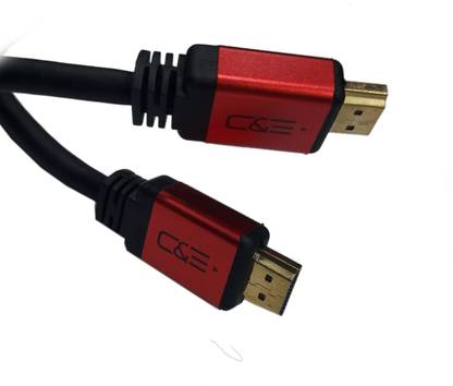 C&E HDMI Cable 1.83 m High-Speed HDMI Cable (18 Gbps, 4K/60Hz) - 6 Feet/2 Meter-Ultra HDMI 2.0 RED
