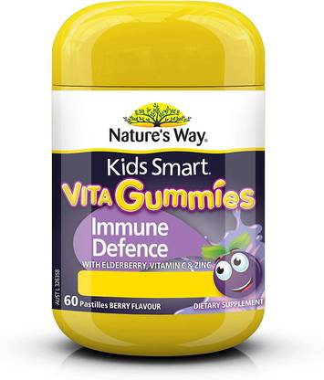 Nature's Way Kids Smart Vita Gummies Cold and Flu, Immunity Pastilles, 60 count, Pack of 60