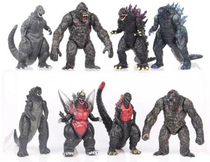 Delite Godzilla Vs Kong Toys 8 Action Figures Movie King of Monsters Fun PLay Kids