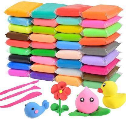 Little's Cry Air Dry Clay For Bouncing Clay Kids 12 Different Color Clay Creative Art