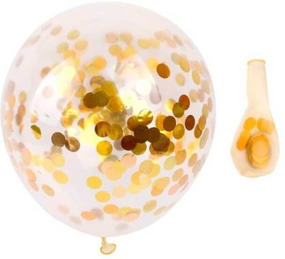 Balloons 76 Solid CONFETTI ROUND Balloon