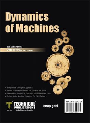 Dynamics of Machines for BE VTU Course 18 OBE & CBCS (V- Mech. -18ME53)