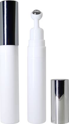 nsb herbals Premium Empty Roll On Bottles with Cooling Massage Roller & Shiny Silver Cap 15 ml