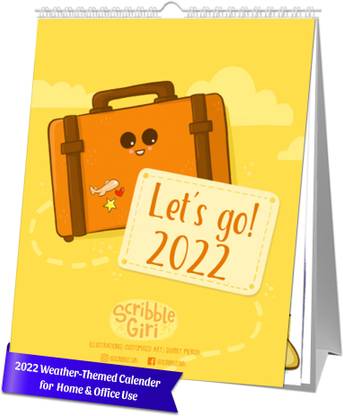 Target Publications Calendar 2022 | Table Calendar with Planner | Perfect for Home and Office Desk, Wall Hanging | New Year Weather Theme Based Calendar | Flip Desk 2022 Calendar | 8 X 10 Inch 2022 Table Calendar