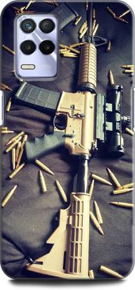 KEYCENT Back Cover for Realme 8s 5G, RMX3381 AR-15, ARMY, AR-15 GUN, GUN BULLETS, MILITARY, RIFLE, ARMY