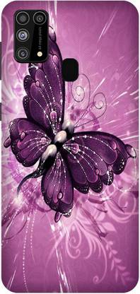 itrusto Back Cover for SAMSUNG Galaxy M31 , SAMSUNG Galaxy M31 Purple Butterfly BACK COVER
