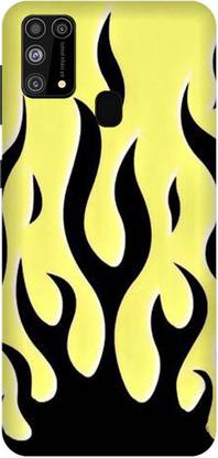 itrusto Back Cover for SAMSUNG Galaxy M31 , SAMSUNG Galaxy M31 Black Flame BACK COVER