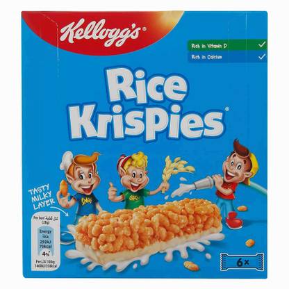 Kellogg's RICE KRISPIES IMPORTED 6 CEREAL BAR 120G Box