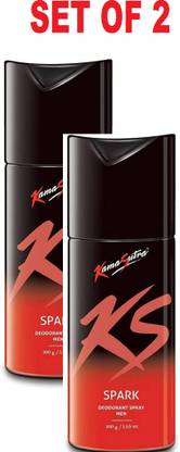 Kamasutra DEO SPARK EACH 150ML Pack 2 Deodorant Spray  -  For Men