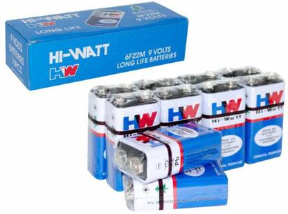 samest Hi-watt 6F22M 9 Volt  Set of 10 for Multimeter use  Battery