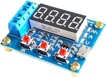 xcluma 1.2V 12V 18650 ZB2L3 Li-ion Lithium Battery Capacity Tester + Resistance Lead-acid Battery Capacity Meter Discharge Tester Electronic Components Electronic Hobby Kit