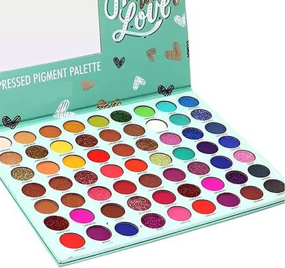 rezmay Beauty 63 Color Matte Shimmer Glitter Hated with Love EyeShadow Palette H 70 g