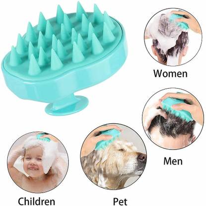 Ketamine Shampoo Brush Head Massage Soft Silicone Bristles Care, ideal For Women,Men,Kids