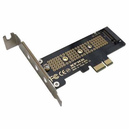 Etzin New NVMe PCIe M.2 NGFF SSD Card to PCIe x1 Adapter Card PCIe x1 to M.2 Card with Bracket 3 inch M.2 NGFF SSD Card to PCIe