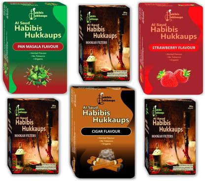 Al Saud Solomon 6 chillum Serving Best use with Coal and with Foil Hookah Flavour PAnMasala Cigar Strawberry 3 Filter Hookah Flavor