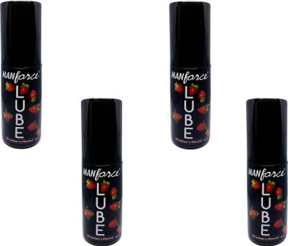 MANFORCE STRAWBERRY FLAVOR LUBE LUBRICANT 4 SET COMBO FOR MEN Lubricant