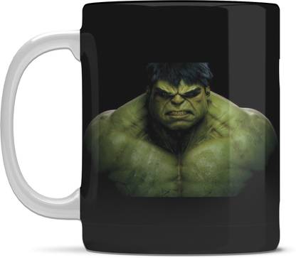 Shieldsmore Hulk Printed Ceramic for Coffee 325 ml White… Ceramic Coffee Mug
