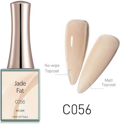 Canni Gel Nail Polish 16ml Jade Fat Series Professional Color UV LED Shimmer Pink Varnish Soak Off Manicure (16ml-C056) C056
