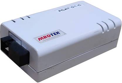 MRO-TEK Media Converter Single Fiber 10/100 BASE- TX/FX (with External AC Adaptor) | FCAT01/SA/SF15(1310Tx/1550Rx)/SC/CAD, FCAT01/SA/SF15(1550Tx/1310Rx)/SC/CAD 2 Ports 100 Mbps Network Switch