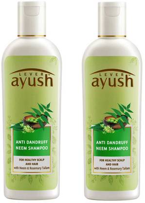 Lever Ayush ANTI DANDRUFF NEEM SHAMPOO PACK OF 2 (175 ML*2)