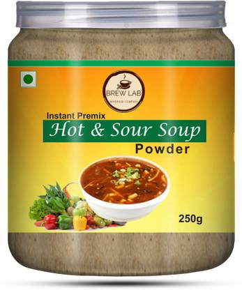 ब्रू लैब Delicious Veg Hot & Sour Instant Soup Powder