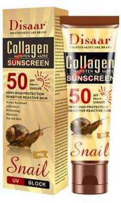 Disaar Sunscreen - SPF 50 PA+++ SUNSCREEN COLLAGEN SPF50 HIGH PROTECTION - SPF 50 PA+++