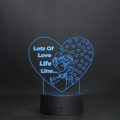 StarLaser Couple Night lamp 7 Color Changing Light with Touch Sensor Desk Table lamp Gift for Loveable Person Table Lamp