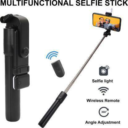 Glatoxi 3 in 1 selfie stick/tripod/monopod/with led light Tripod, Monopod