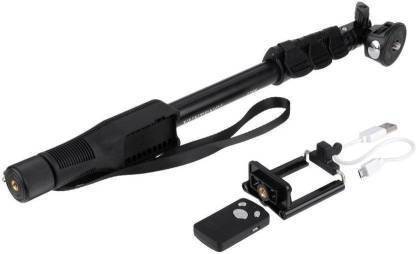 Sandarbh Best Quality Selfie Stick with Bluetooth Remote Control Shutter and Tripod Stand Selfie Stick, Professional Remote Control Selfie Stick Compatible for DSLR, Mobile, Canon, Nikon etc | YT1288 Selfie Stick Detachable Rechargeable Bluetooth Remote For Smartphones, Action Camera and Digital Camera | Stand Without Aux Cable for DSLR/SLR Action Camera, Smart Phones Tripod, Monopod Kit, Tripod Kit