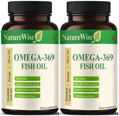 Naturewise Fish oil for brain, heart and eye health (Pack Of 2) Premium2
