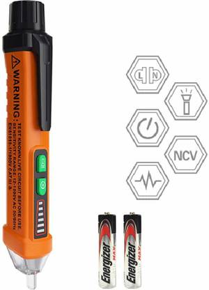 uptodateprouducts Non-Contact Voltage Tester 50-60Hz AC 12-1000V Pen Circuit Detector Electrical Tool with Work Light Digital Voltage Tester