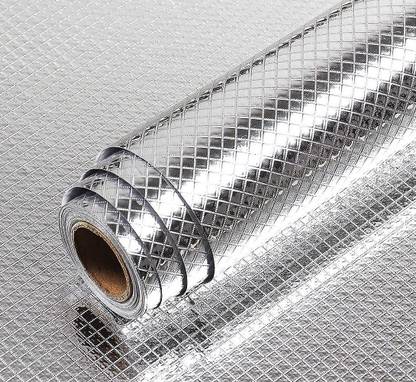 GROW SHINER Architecture Silver Wallpaper