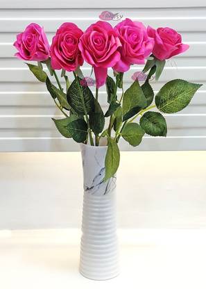 Artsy Maroon Rose Artificial Flower