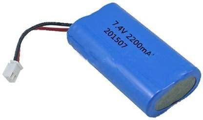 kp Rechargeable  Pack of 1 18650  Pack Lithium ion  Pack for led Torch Radio Bluetooth Speaker Handheld Devices 2200mah Cell 6.5 x 1.9 cm  Battery