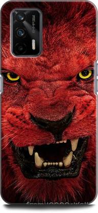 WallCraft Back Cover for Realme X7 Max, RMX3031 LION, THE KING OF JUNGAL, LION FACE