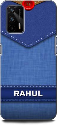 WallCraft Back Cover for Realme GT 5G, RMX2202 RAHUL NAME, R LETTER, BLUE, JEANS, ALPHABET, DESIGN