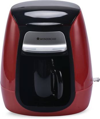 WONDERCHEF 1-Cup Coffee Brewer (Red/Black) Personal Coffee Maker