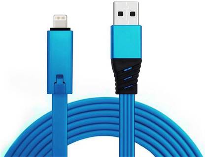 Thermobeans Lightning Cable 1.5 m Smart RENEWABLE Lightning USB Cable (Blue)