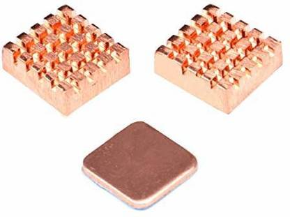 IDUINO Raspberry Pi 3 Model B+ Pure Copper Heat Sink +CPU Copper Heat Sink for Raspberry Pi 3 Cooling Sink Support RPI 2 RPI 3 Model B Electronic Components Electronic Hobby Kit