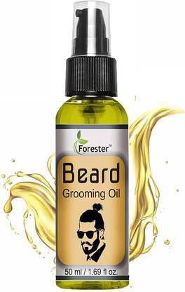 forester Beard Growth Oil - 50ml - More Beard Growth, 8 Natural Oils including Jojoba Oil, Vitamin E, Nourishment & Strengthening, No Harmful Chemicals  Hair Oil